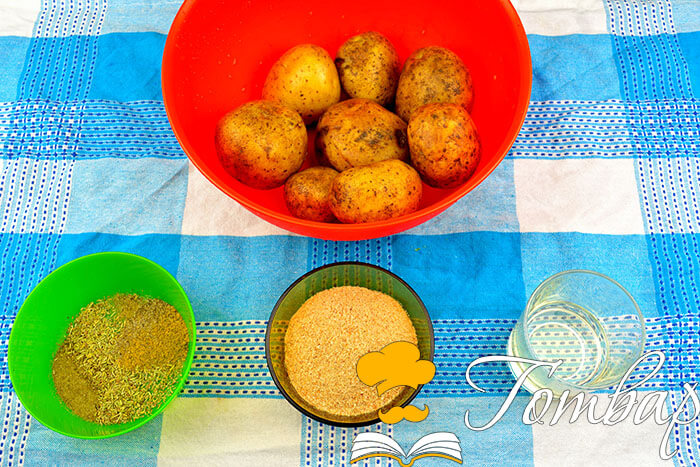 продукти рецепта Хрупкави ароматни картофи