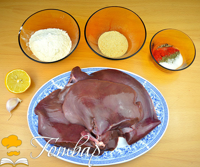 продукти Готвар, рецепта, рецепти, готвене, продукти - Пържен свински дроб с чесън