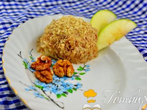 Готвар, рецепта, рецепти, готвене, продукти - Ябълка с орехи и мед